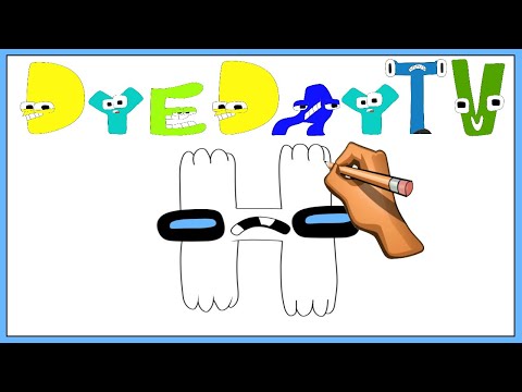 👀 How to draw ALPHABET LORE (A-Z) | All Letters COLORING PAGE