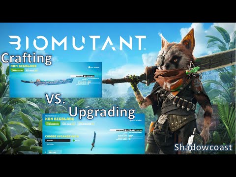 Difference between Crafting and Upgrading and how to do each in Biomutant!