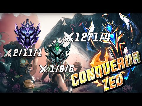 THE BEST ZED NA IS BACK - ABUSING CONQUEROR ZED | Laceration