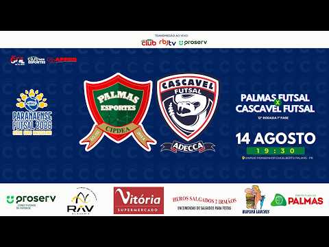 PALMAS FUTSAL X CASCAVEL FUTSAL (Campeonato Paranaense de futsal 2026 Série Ouro)