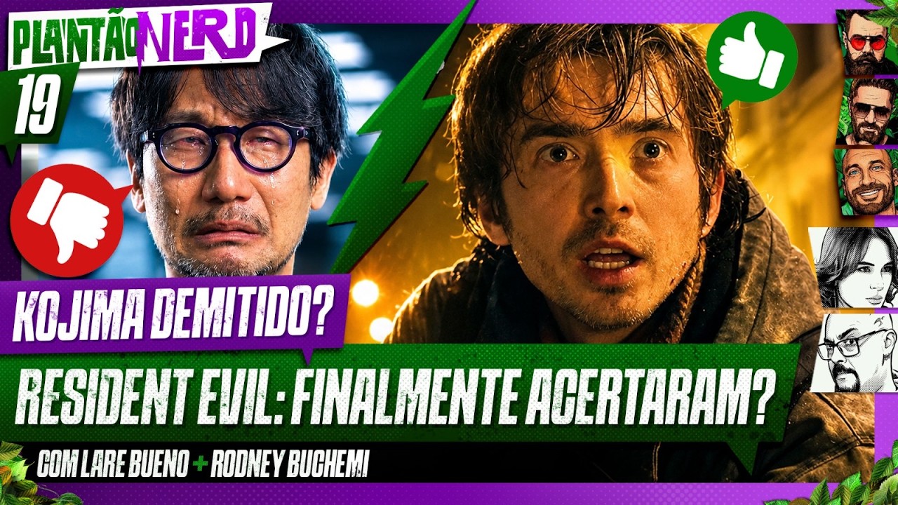 KOJIMA FOI DEMITIDO? + ANIVERSÁRIO DO BATMAN + NOVO RESIDENT EVIL - Plantão Nerd. #018