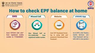 How to check EPF Balance at Home