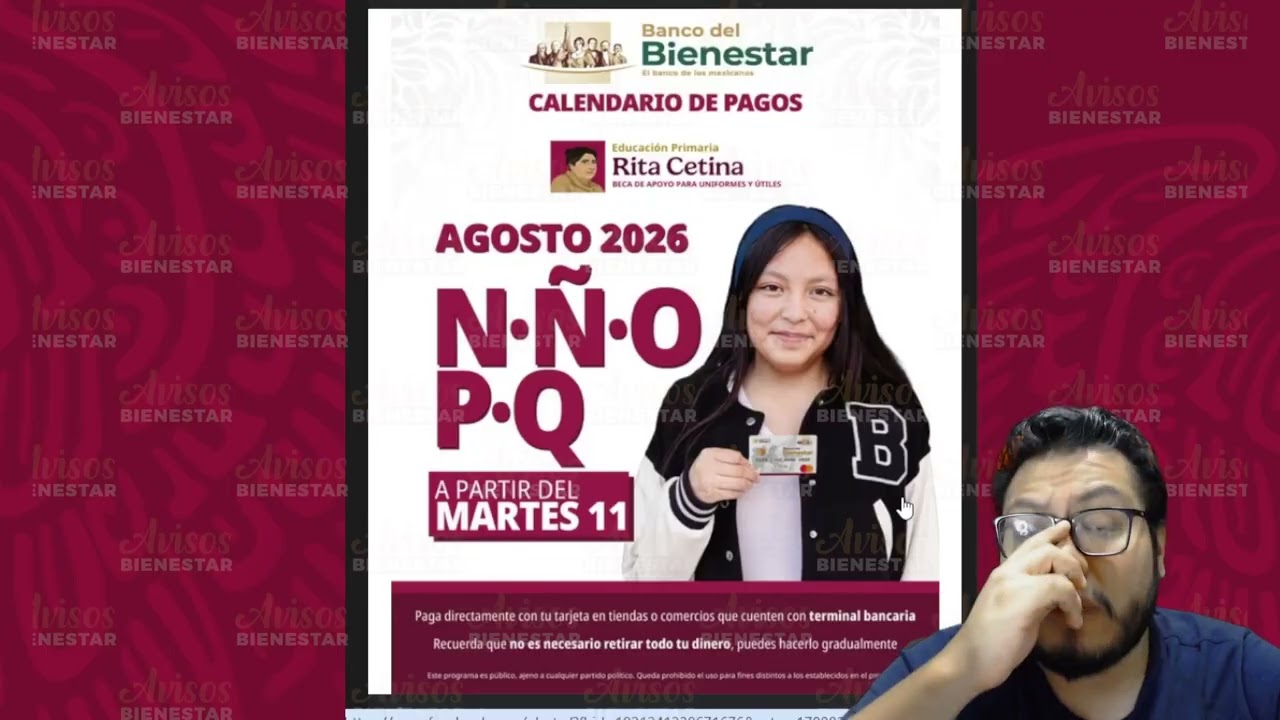 AVISO sobre el registro a la beca Benito Juárez de media superior y recibir los mil 900 pesos.