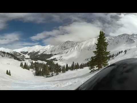 GoPro 360 Snowboarding VR Video - Colorado