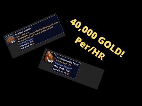 Wow GOLD Guide: 30,000 Gold per hour with Skinning | World of Warcraft 8.3
