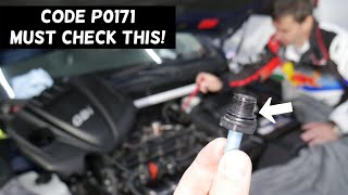 KIA OPTIMA CODE P0171 ENGINE LIGHT ON MUST CHECK THIS