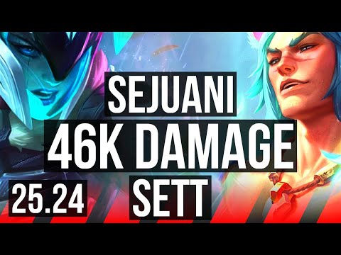 SEJUANI vs SETT (TOP) | 46K damage, Good KDA: 16/3/16 | EUW Master | 25.24