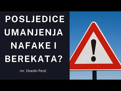 Snosim posljedice, umanjenje nafake i berekata zbog grijeha mojih roditelja? - mr. Elvedin Pezić