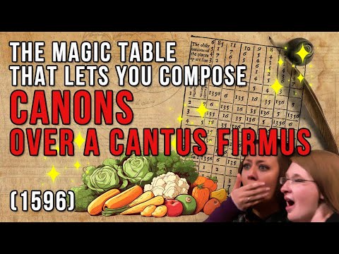 The Magic Table That Lets You Compose Canons Over A Cantus Firmus (1596)