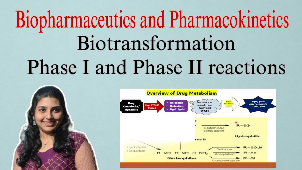 Biotransformation: Phase I & Phase II Reactions | Biopharmaceutics & Pharmacokinetics Bpharm 6thsem