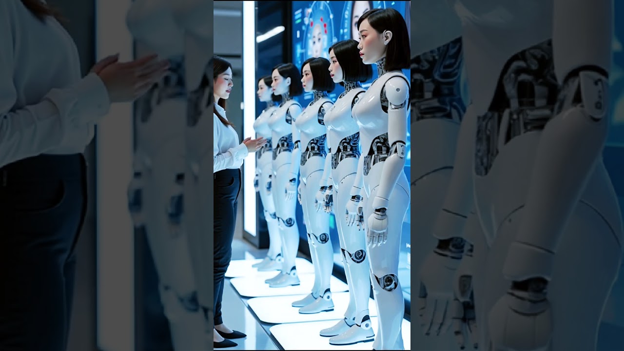 How much would you pay for these Beautiful AI Robot Girl? #robot #beauty #shorts