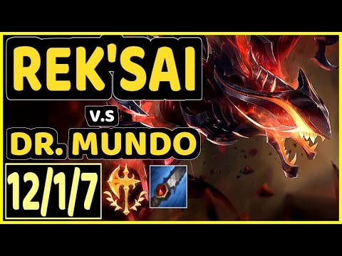 SELFMADE (REK'SAI) vs DR. MUNDO - 12/1/7 KDA JUNGLE CHALLENGER GAMEPLAY - EUW