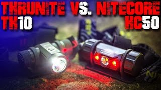 Thrunite TH10 vs. Nitecore HC50 Kopflampe - Review Vergleich Test deutsch - Outdoor EDC Deutschland