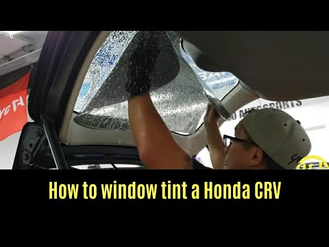 How to window tint Honda CRV!