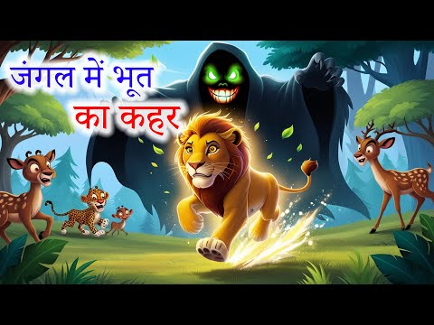 जंगल में भूत का कहर  | JUNGLE MEIN BHOOT KA KAHER | PANCHTANTRA KI KAHANI | Hindi Kahaniya
