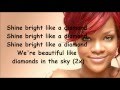 Rihanna Diamonds lyrics 