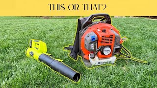 Gas vs Battery Leaf Blower. Which One Should You Buy?