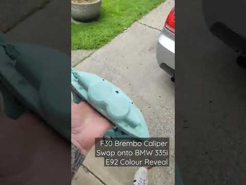 F30 Brembo Caliper Swap onto BMW 335i E92 Colour Reveal - Tiffany Blue