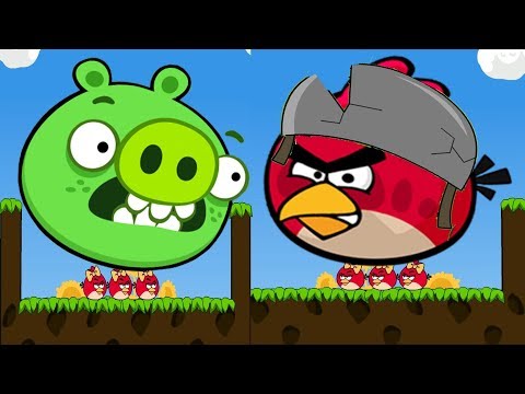 Angry Birds Cannon 3 - RESCUE GIRL BIRDS AFTER THROWING OUT HUGE PIGGIES!