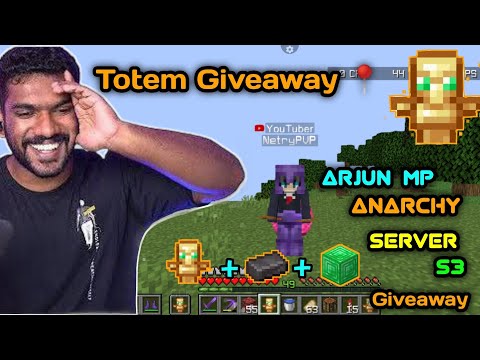 🔥FREE Totem Giveway in Minecraft Anarchy Server S3!🔥