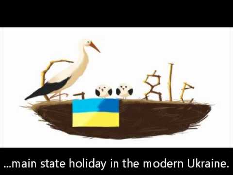 Google Doodle: Independence Day of Ukraine 2012