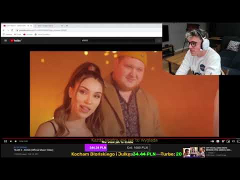 Reakcja Kacpra Błońskiego na team X  adios