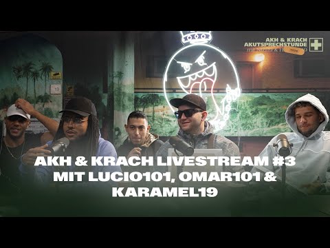 Nizi19 & Yuyu19 präsentieren: Akh & Krach Livestream #3 mit Lucio101, Omar101 & Karamel19