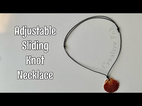 How to Make a Sliding Knot (single knot) - jewelry making tutorial