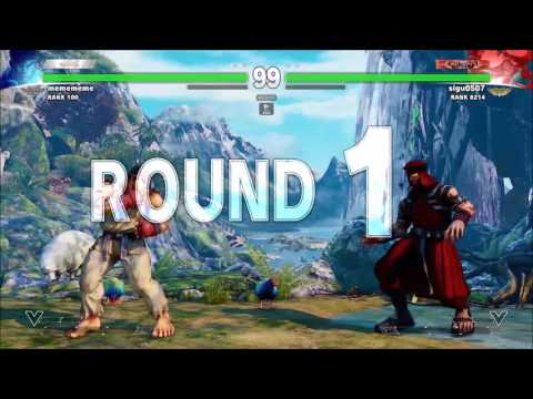 【STREET FIGHTER 5/V】Daigo Umehara(RYU)VS sigu0507(RASHID) 2matches
