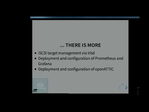 Ceph management with openATTIC