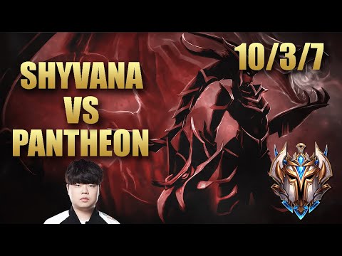 SKT T1 Clid Shyvana Jungle Vs Pantheon - KR Challenger Match Summary Patch 9.20