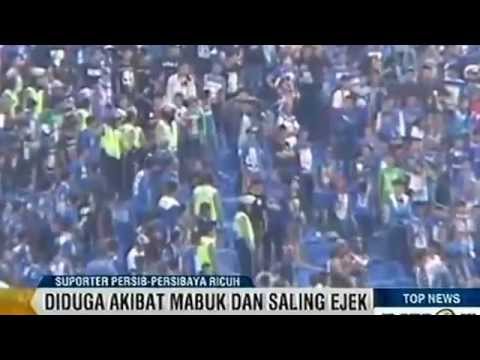 Ribut Rusuh Suporter, saat PERSIB vs PERSEBAYA (22 Okt '14) - Bonek dan Viking babak belur