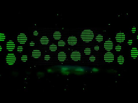 Green Disco Dots Moving Scene Night Disco Lights Fast Neon Home Party TV Screen