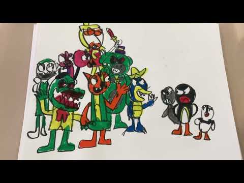 Willy wonderland meet pingu and Robby Pinga