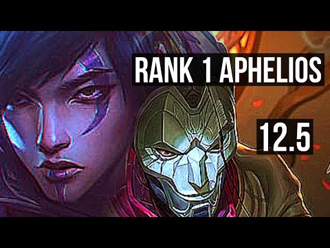 APHELIOS & Nautilus vs JHIN & Yuumi (ADC) | Rank 1 Aphelios, 2/1/7, Rank 12 | KR Challenger | 12.5