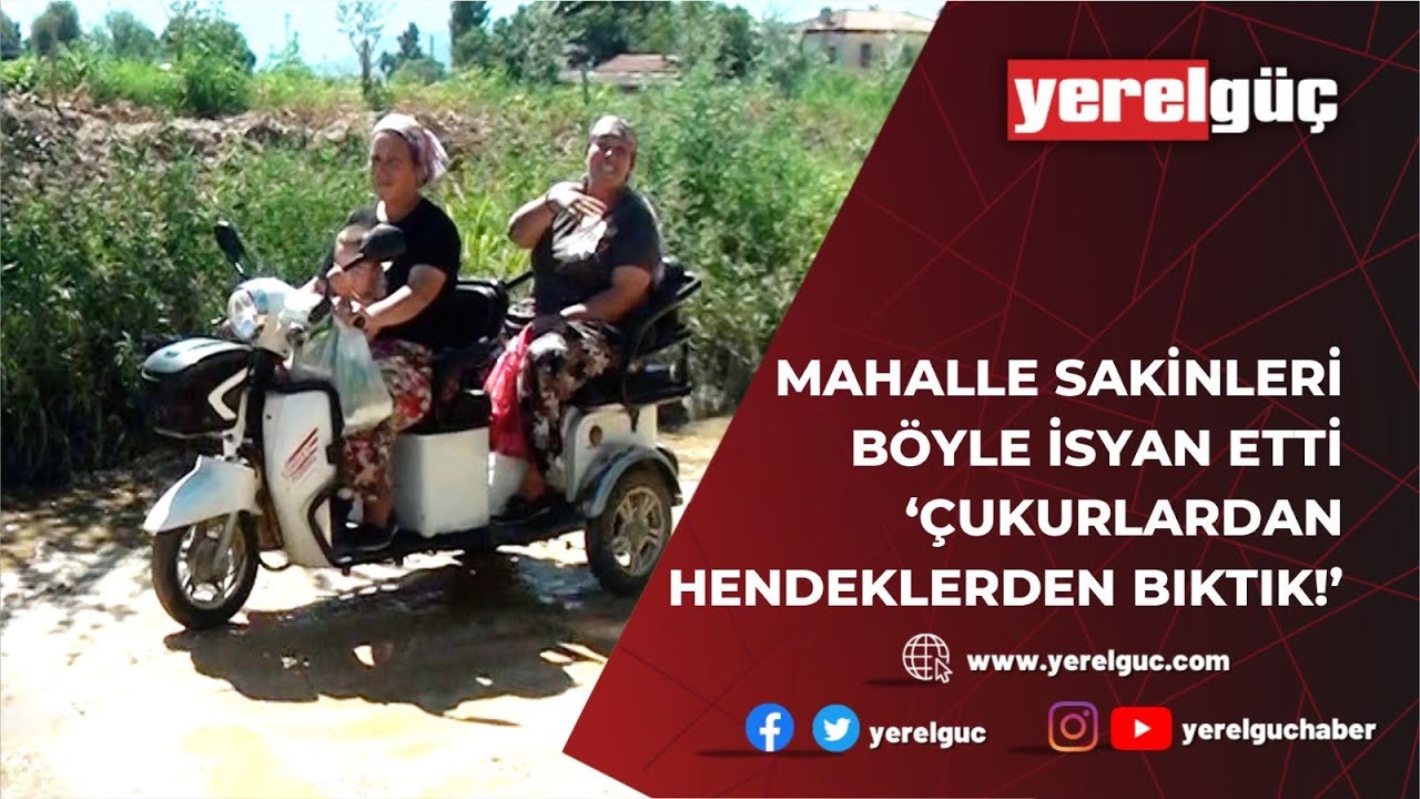 MAHALLE SAKİNLERİ BÖYLE İSYAN ETTİ