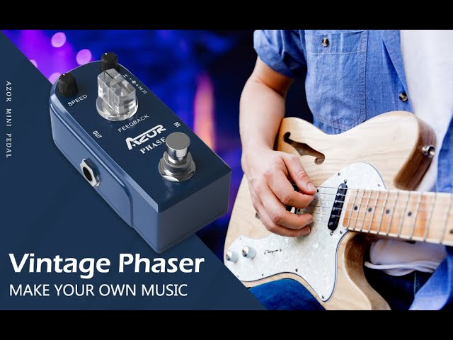 Vídeo relacionado con AZOR Pedal de fase Mini Pedal de efecto analógico Pure Procesador para guitarra eléctrica y bajo True Bypass
