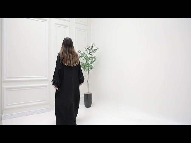 عباية حرير بكم كرستال 1125101