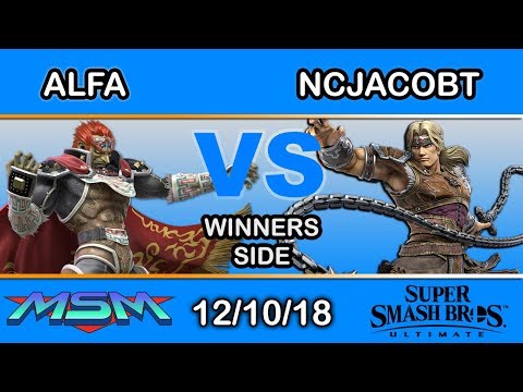 MSM 169 - Faze | Alfa (Ganon) Vs. NCJacobT (Pokemon Trainer , Simon) Pools R3 - Smash Ultimate