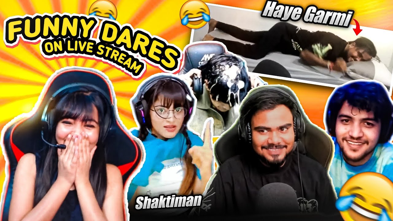 Youtubers Doing Funny Dares on Live | Ft @HusnaYT @AntaryamiGaming @SavageGIRLGaming