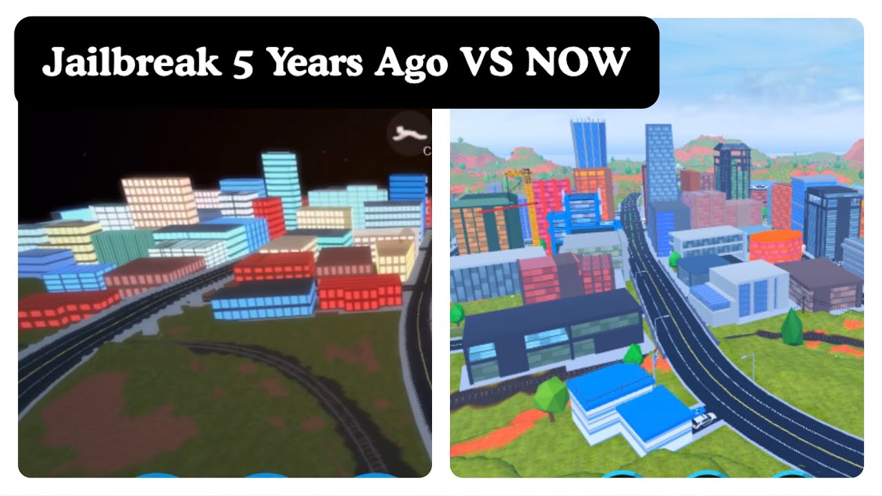 Jailbreak 5 years ago VS NOW! (Roblox Jailbreak)