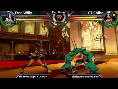 Skullgirls - Free Willy vs CT Chibo - Thursday Night CLASH 8
