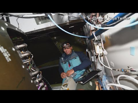 Iowa astronaut Raja Chari speaking at Central College