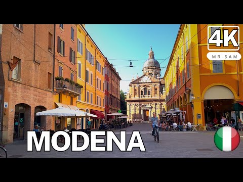 Modena, Italy  🇮🇹 walking tour 4K | A charming town in the Emilia-Romagna region