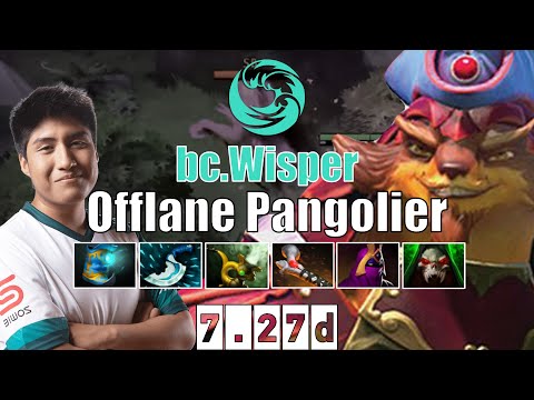 [0 DEATH] Pangolier | bc.Wisper | Offlane Pangolier | 7.27d Gameplay Highlights