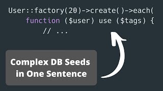 Laravel 8: Database Seeds with Relationships