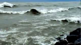 Sandy's effects on Lake Michigan, 10-30-12