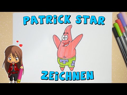 Patrick Star einfach malen für Kinder | ab 9 Jahren | Malen mit Evi | deutsch