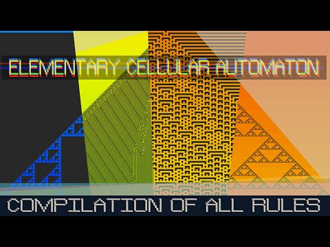 elementary cellular automaton || preview of all rules