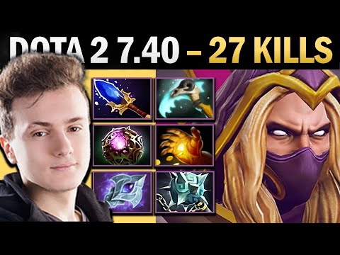 Invoker with 27 Kills Pro Mid and Windwaker - Gameplay Dota